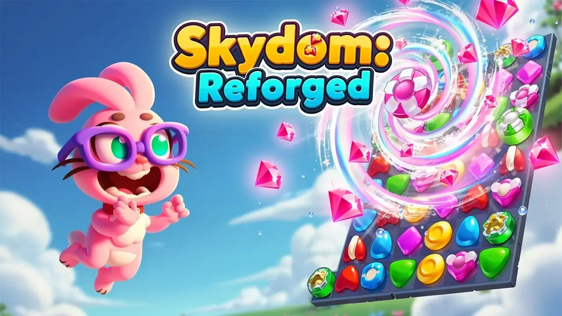 Skydom: Reforged - Quebra-cabeça Match 3 PvP jogo