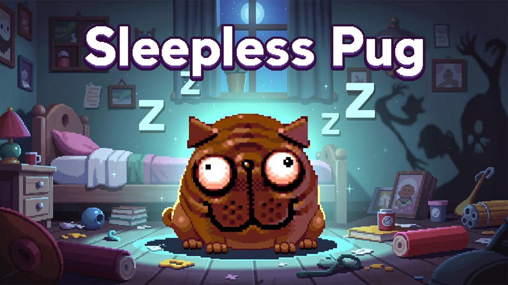 Sleepless Pug - [极简动作解谜] 指导梦游巴哥犬勇闯 19 大难关，挑战 游戏