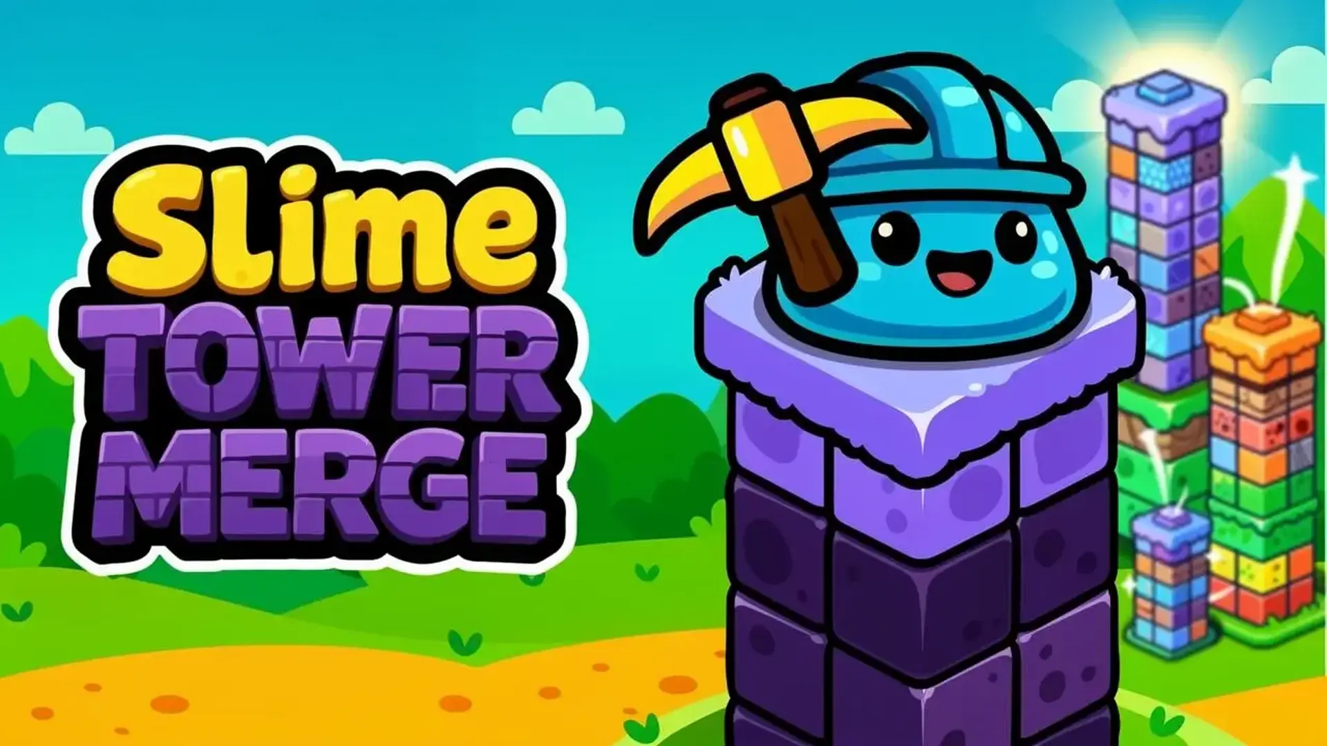 Slime Tower Merge - merge slime units game