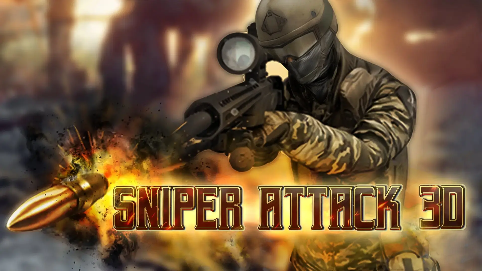 Sniper Attack 3D: Shooting War - لعبة إطلاق نار قناص ثلاثي