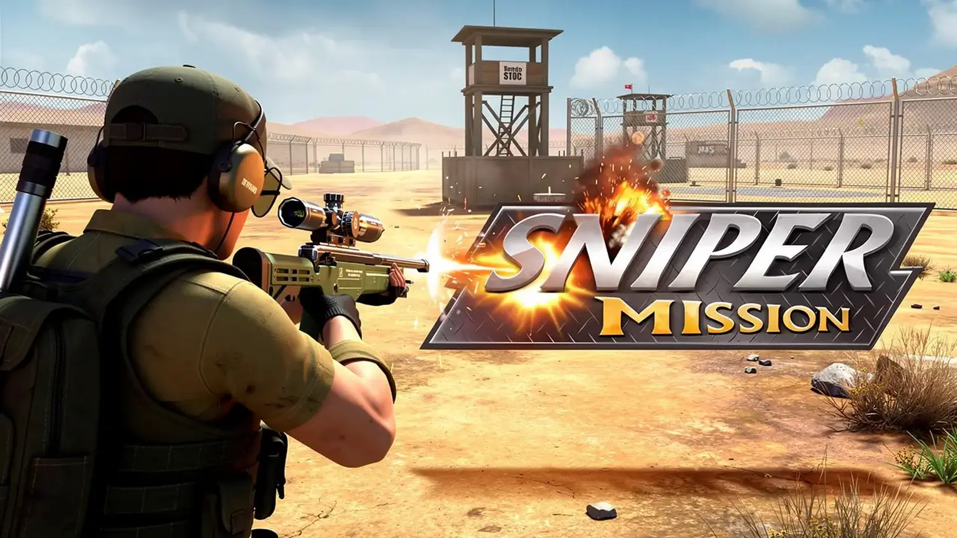 Sniper Mission - لعبة أكشن قناص ثلاثي الأبعاد