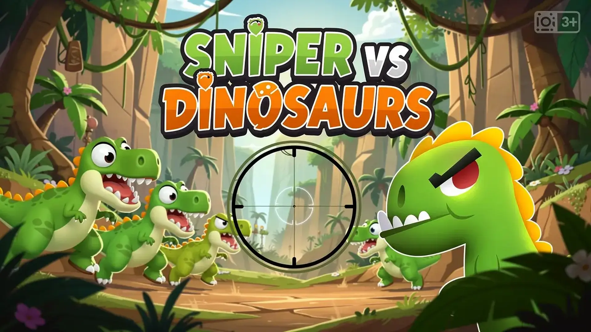 Sniper vs Dinosaurs - لعبة صيد قناص