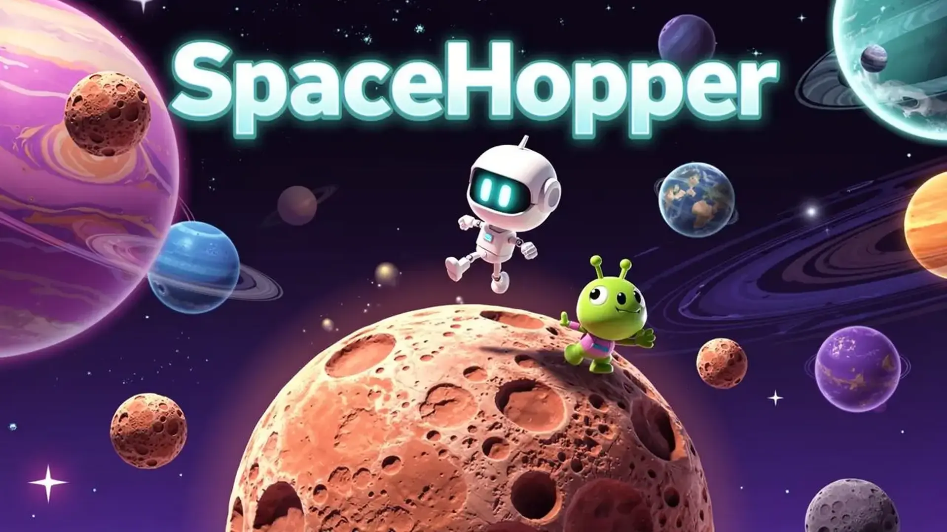 SpaceHopper - Puzles orbitales y supervivencia juego