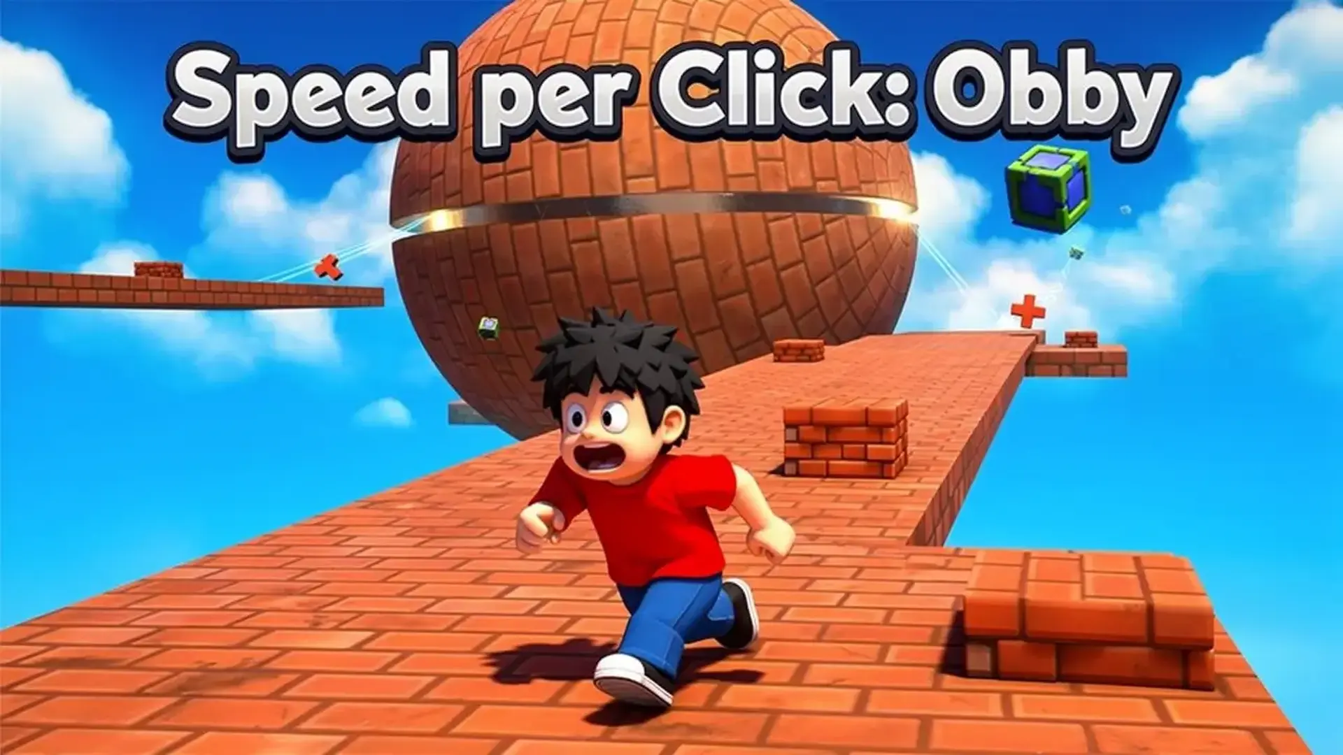 Speed per Click: Obby - 极速点击跑酷冒险：疯狂连点提升速度，收集萌宠并解锁重生，在这场3D障碍挑战赛中成为速度之王！ 游戏