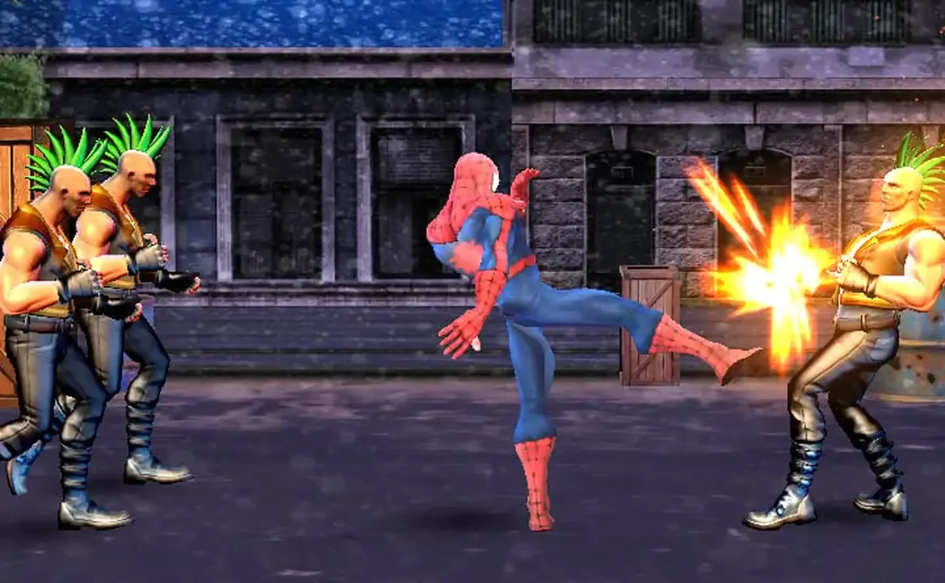 Spider Hero Street Fight - execute karate moves game