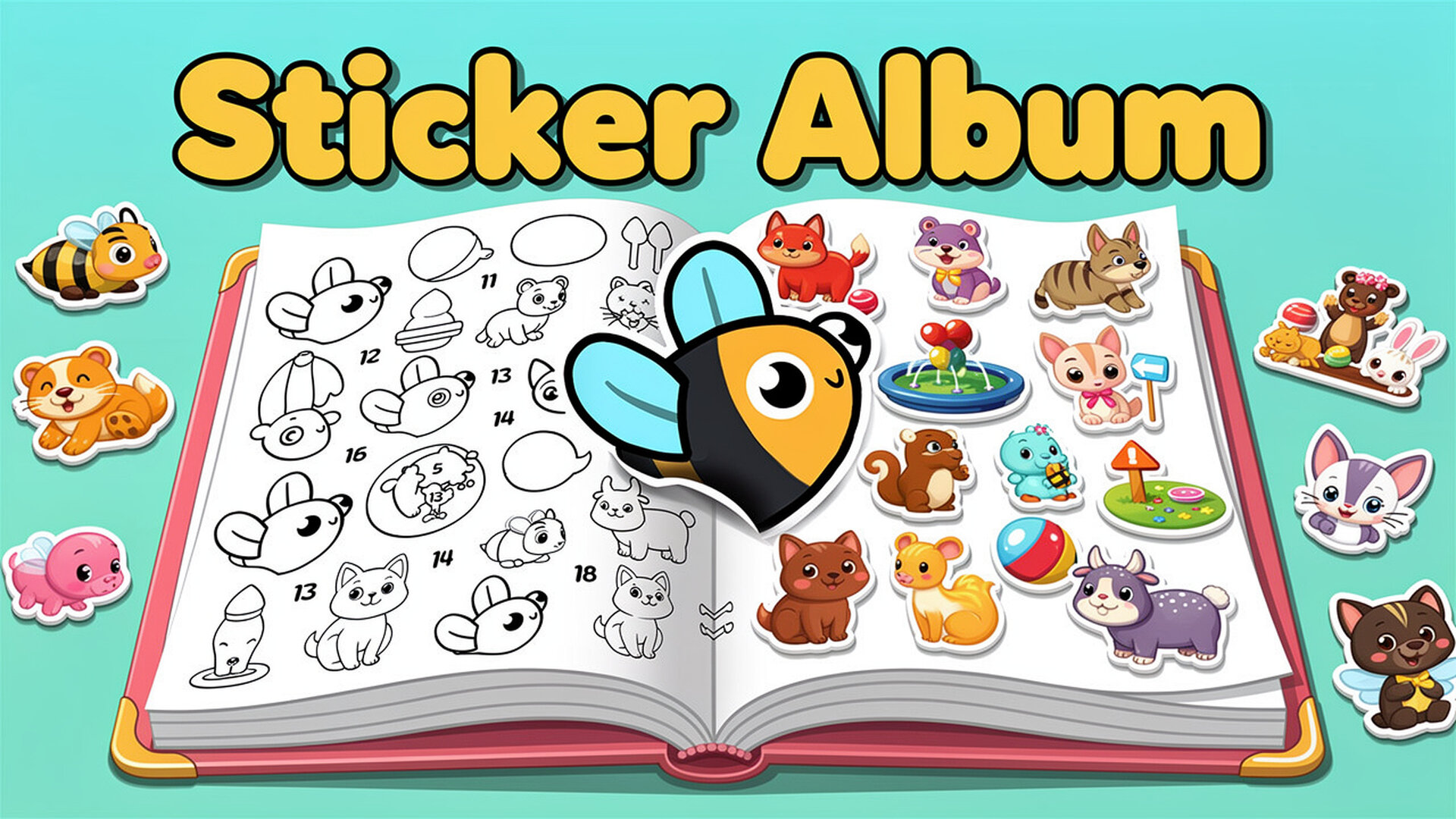 Sticker Album - Puzles pegatinas juego