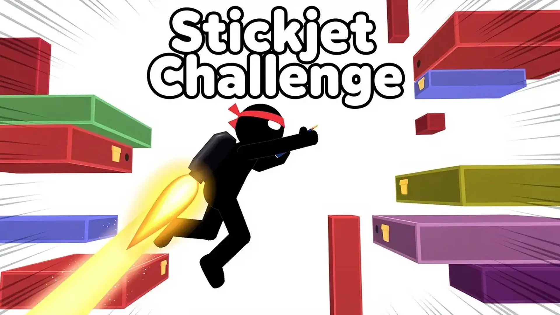 Stickjet Challenge - Stickman-Plattformer Spiel