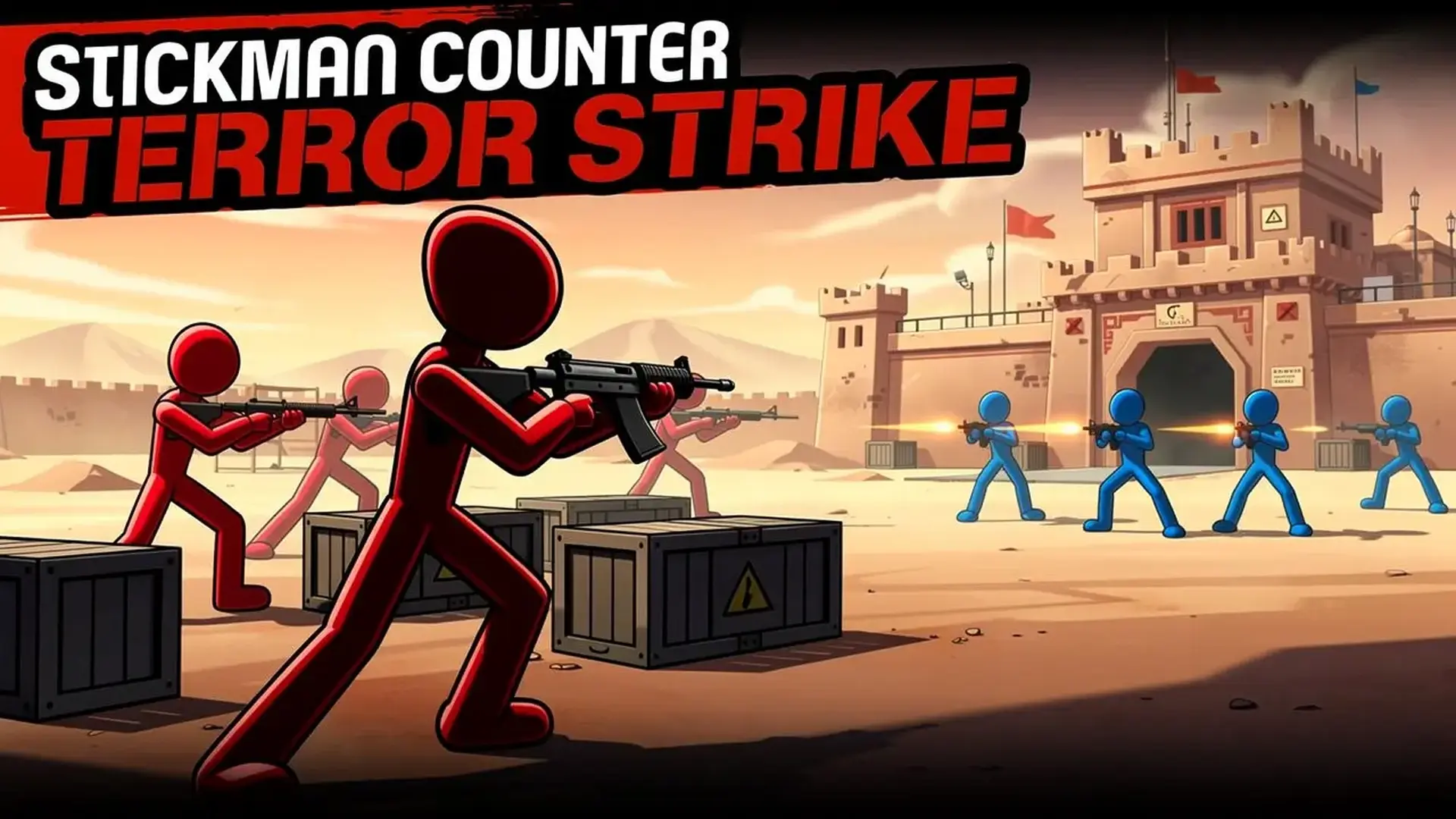 Stickman Counter Terror Strike - Ação FPS Stickman Lute jogo