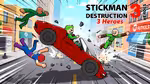 Stickman Destruction 3 Heroes - 在线游戏
