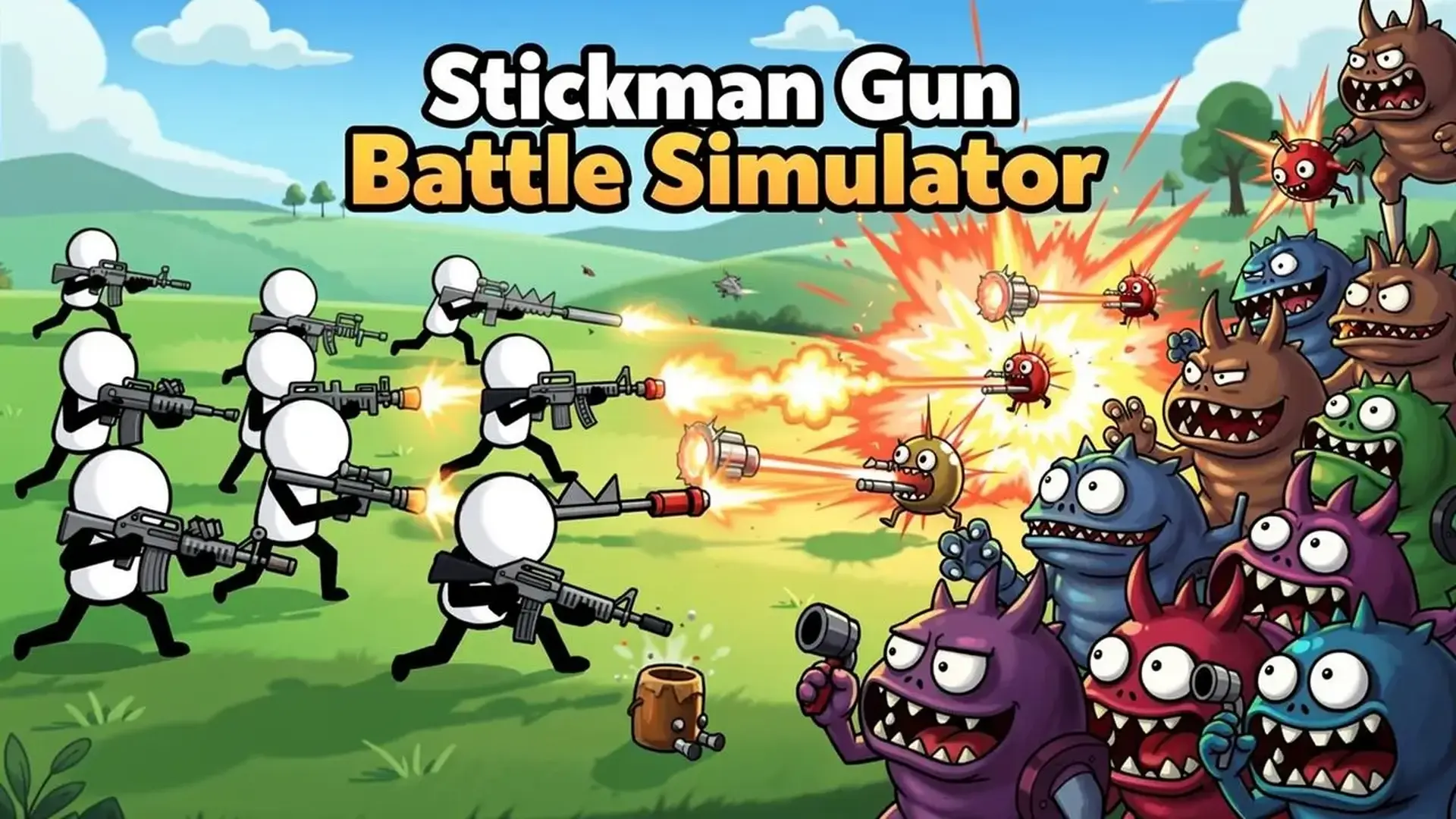 Stickman Gun Battle Simulator - Defensa Torres con Stickman juego