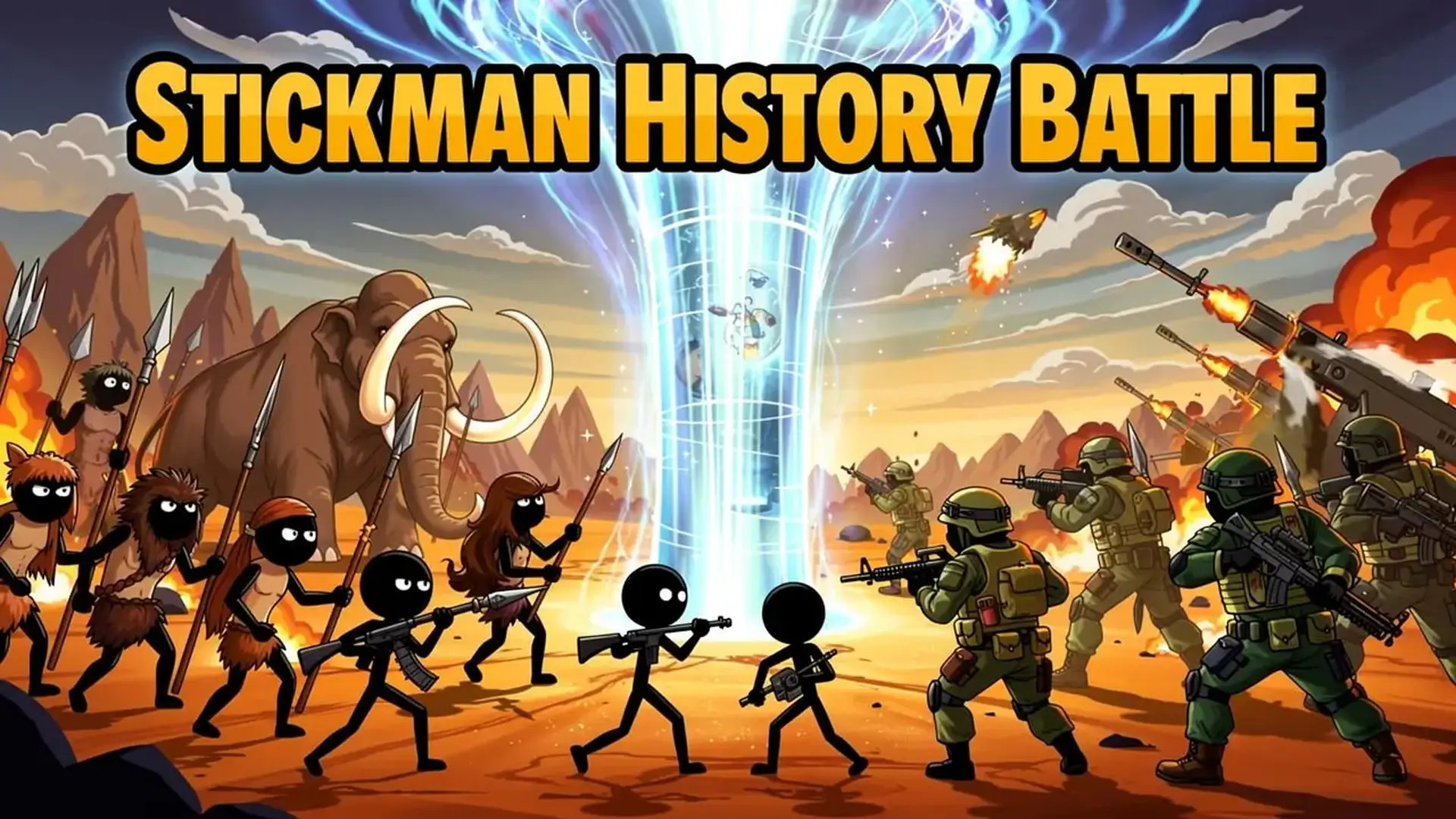 Stickman History Battle - Estrategia RTS épica juego