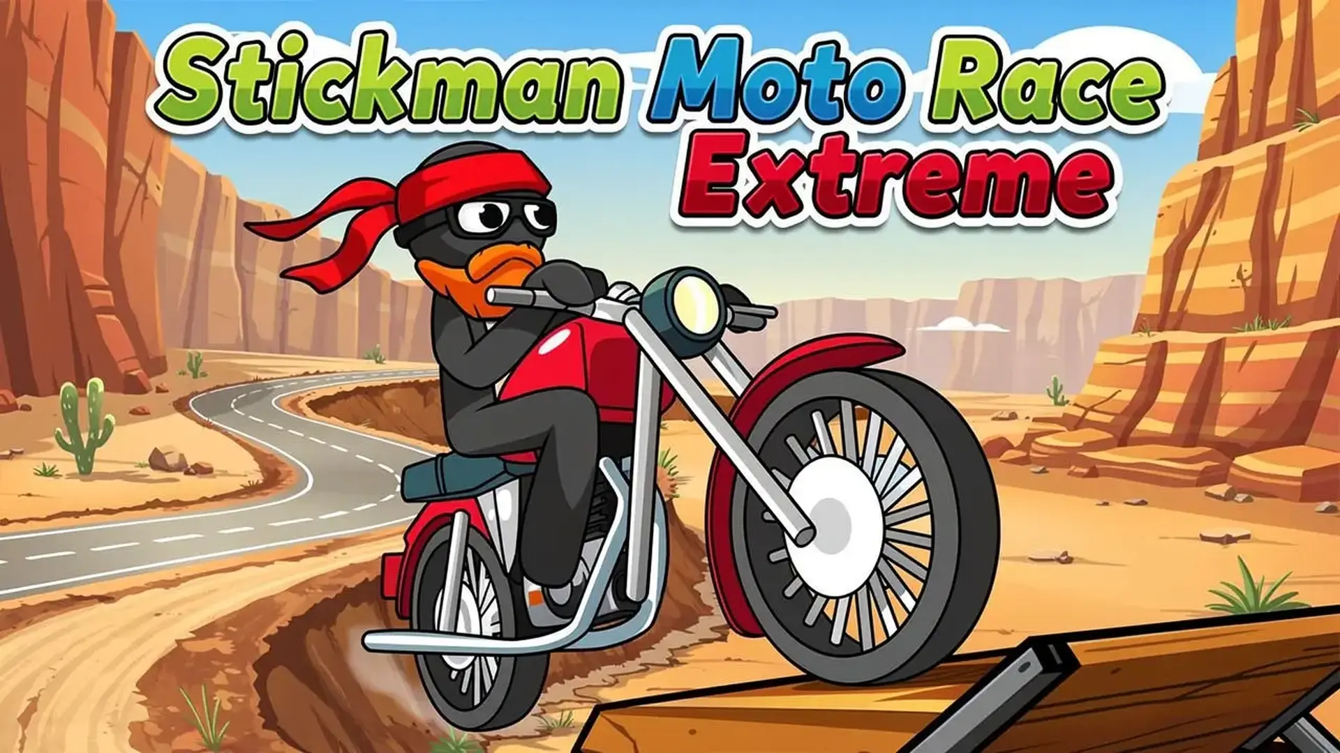 Stickman Moto Race Extreme - master ragdoll physics game