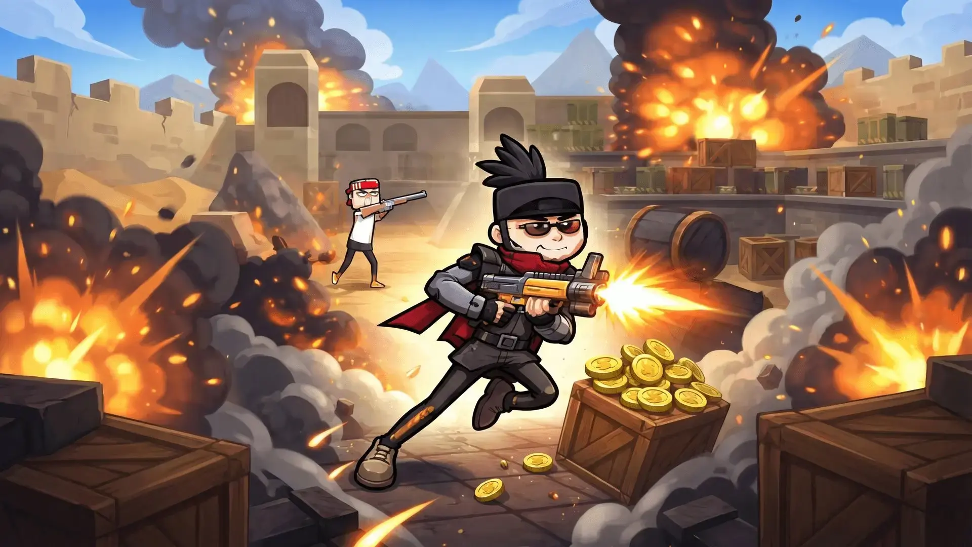 Stickman Shooter: Level Up - Combate Stickman 2D juego