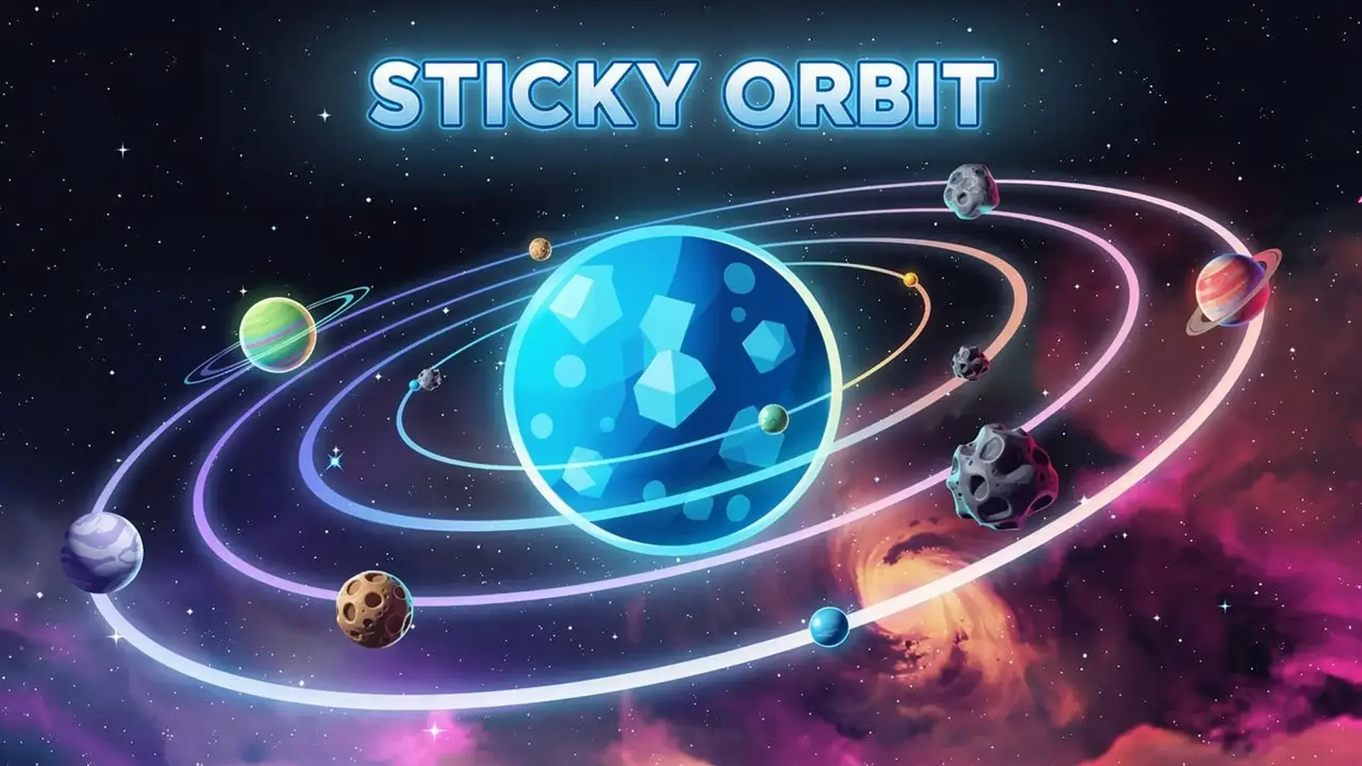 Sticky Orbit - 极限物理街机 掌控引力精准跳跃，连锁连击逃离虚空，挑战反应极限！ 游戏