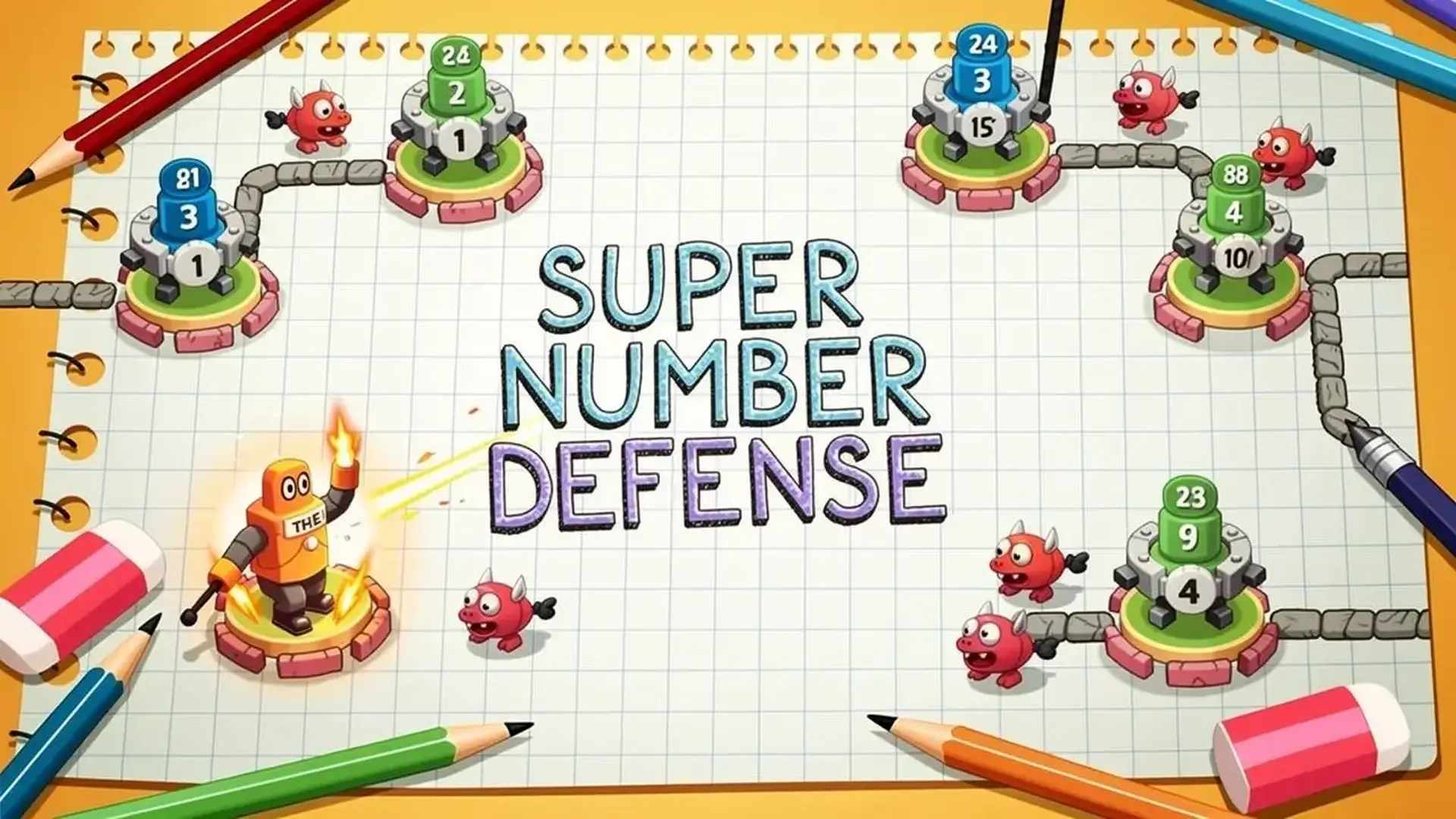 Super Number Defense - Defensa Torres Numérica juego