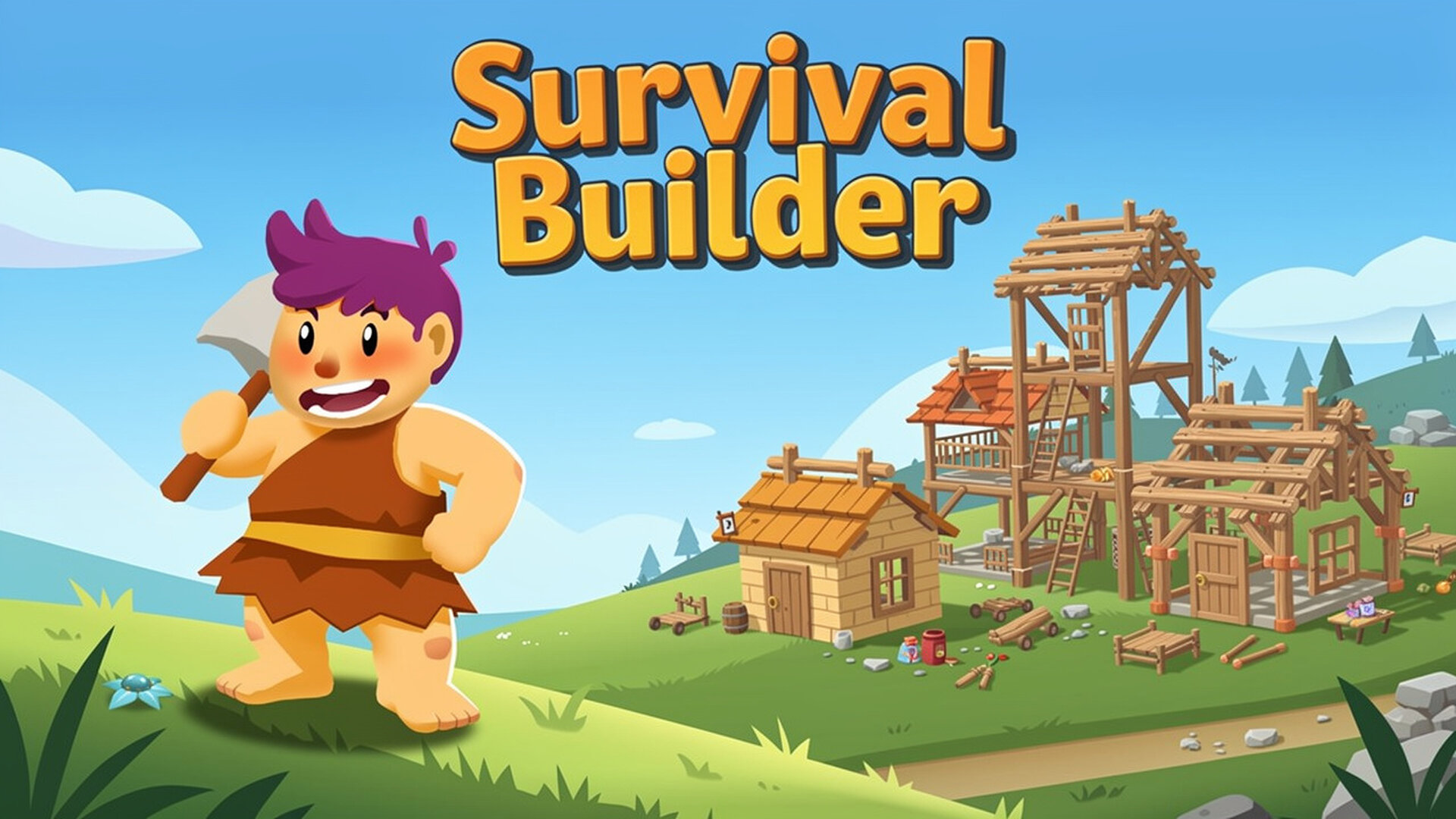 Survival Builder - لعبة محاكاة بناء وتطوير قد