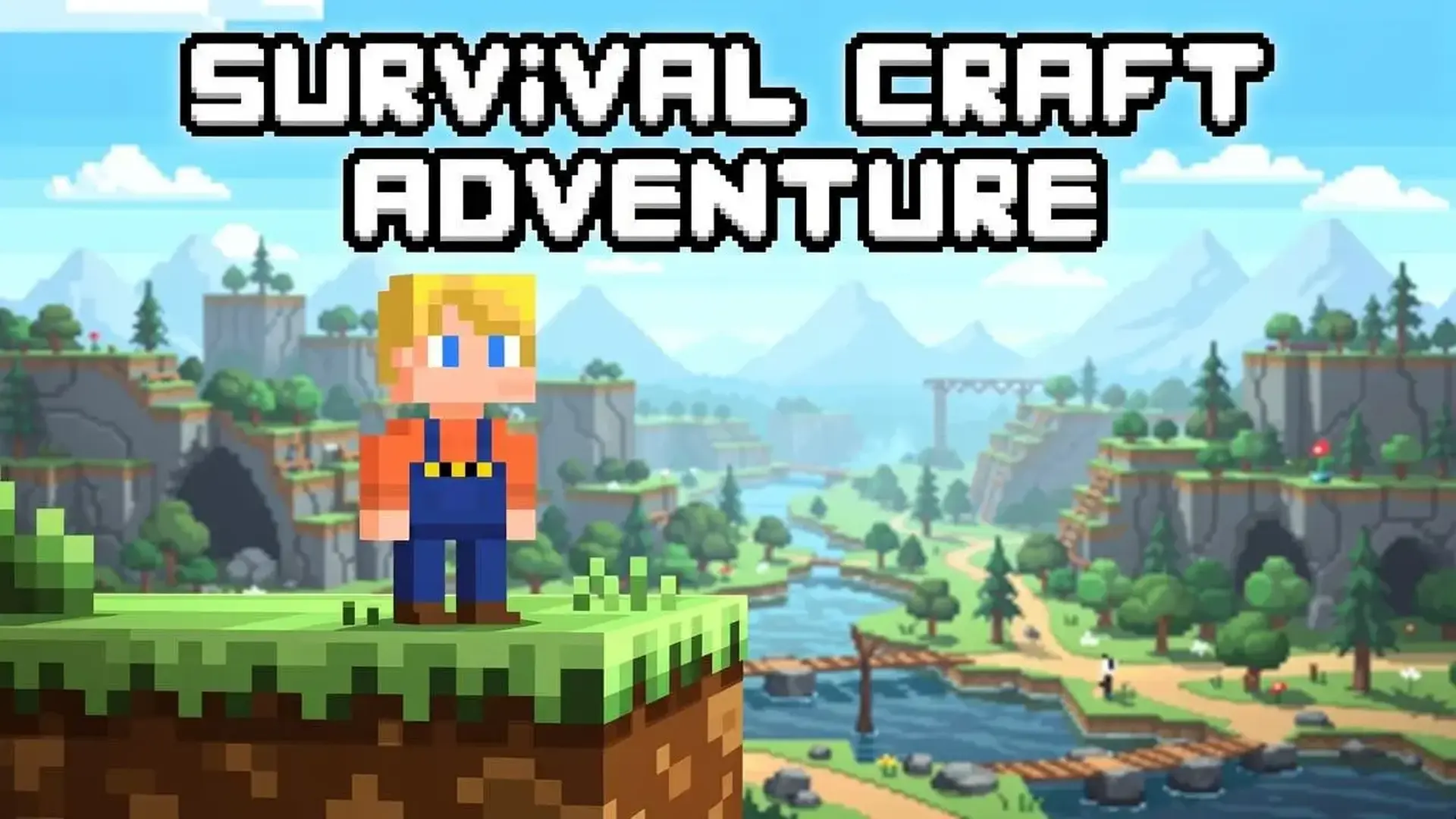 Survival Craft Adventure - لعبة بقاء وصناعة بعوالم مكعبة