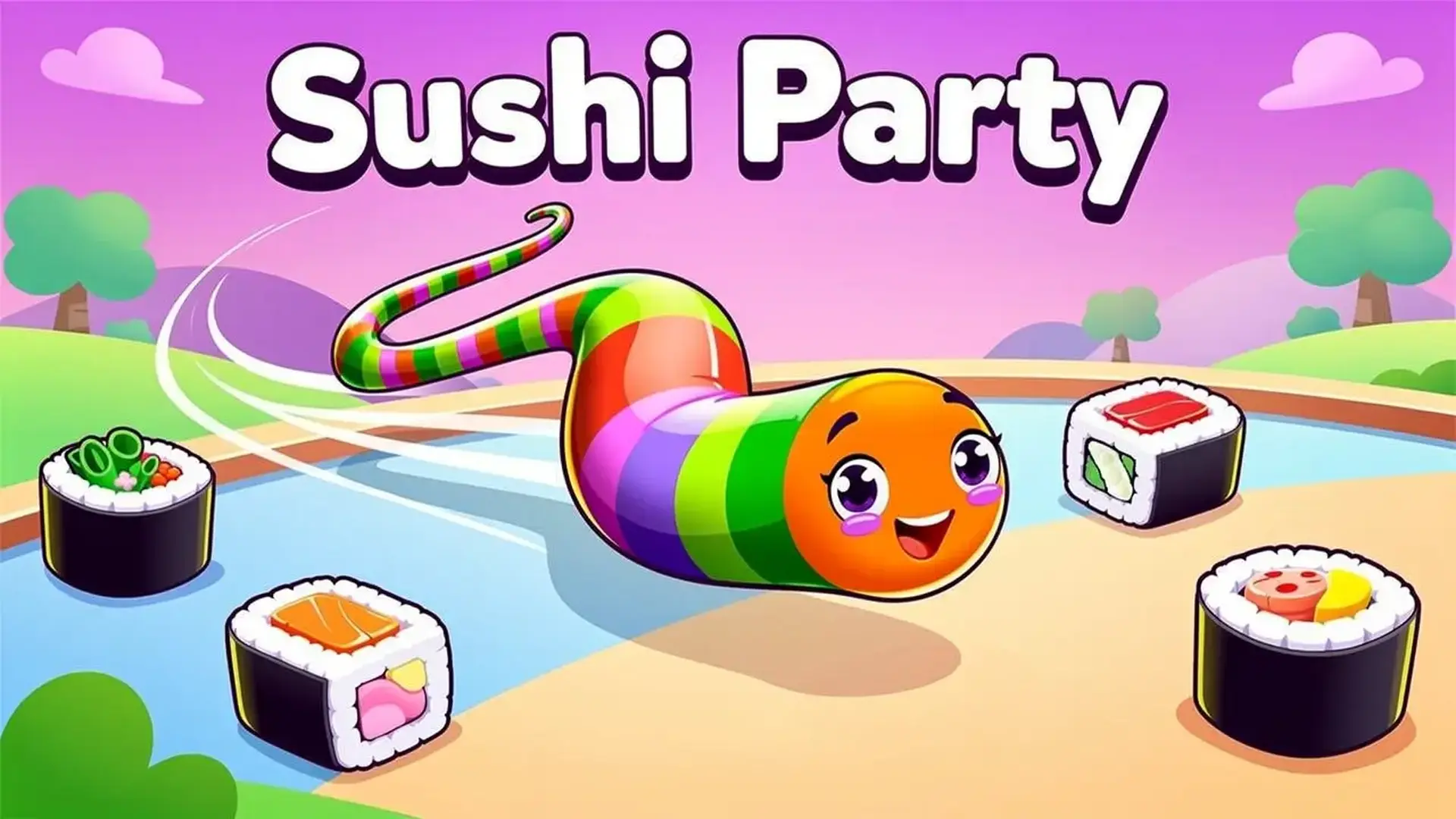 Sushi Party - serpientes kawaii juego