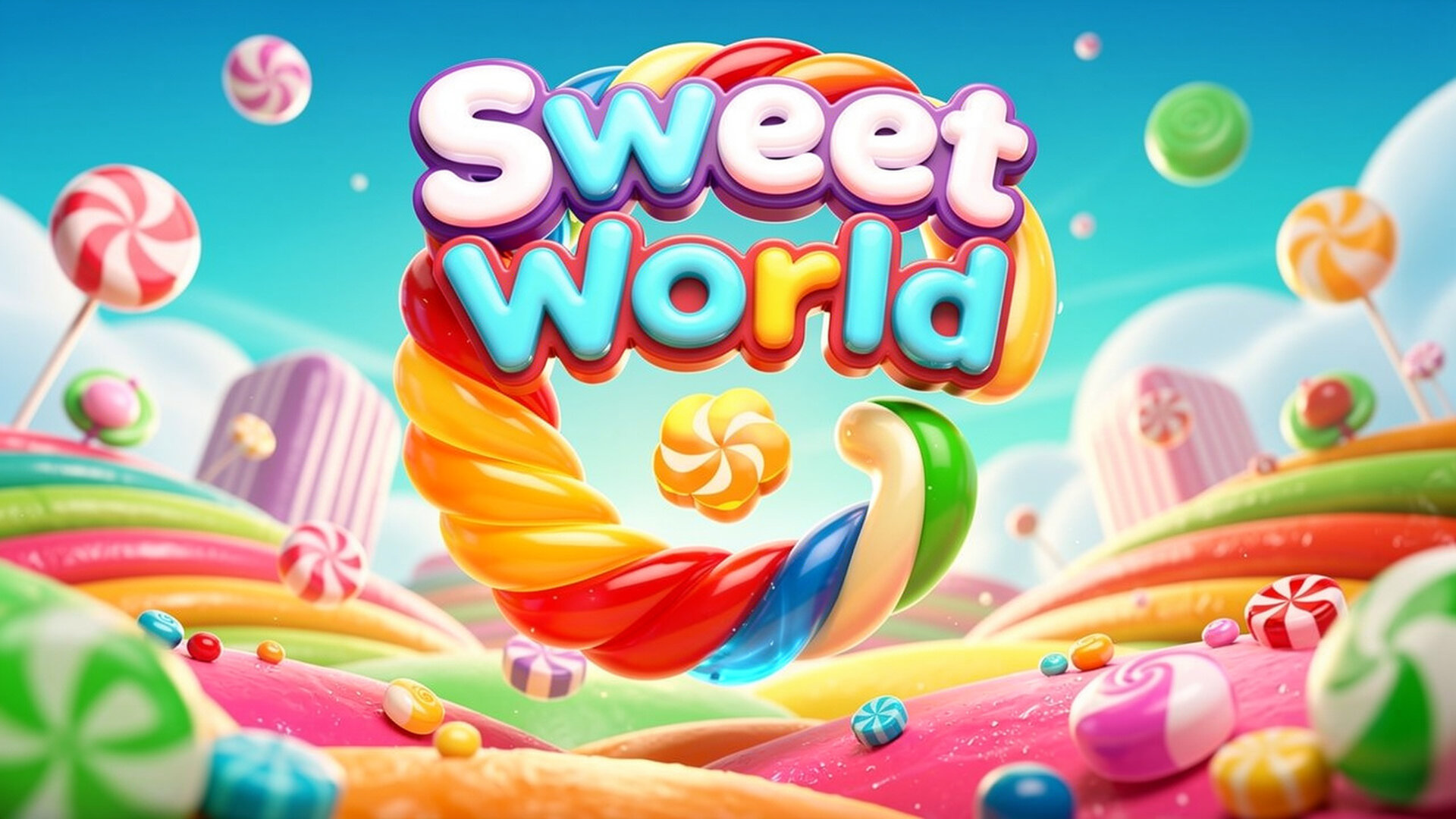 Sweet World - Quebra-cabeça Match-3 jogo
