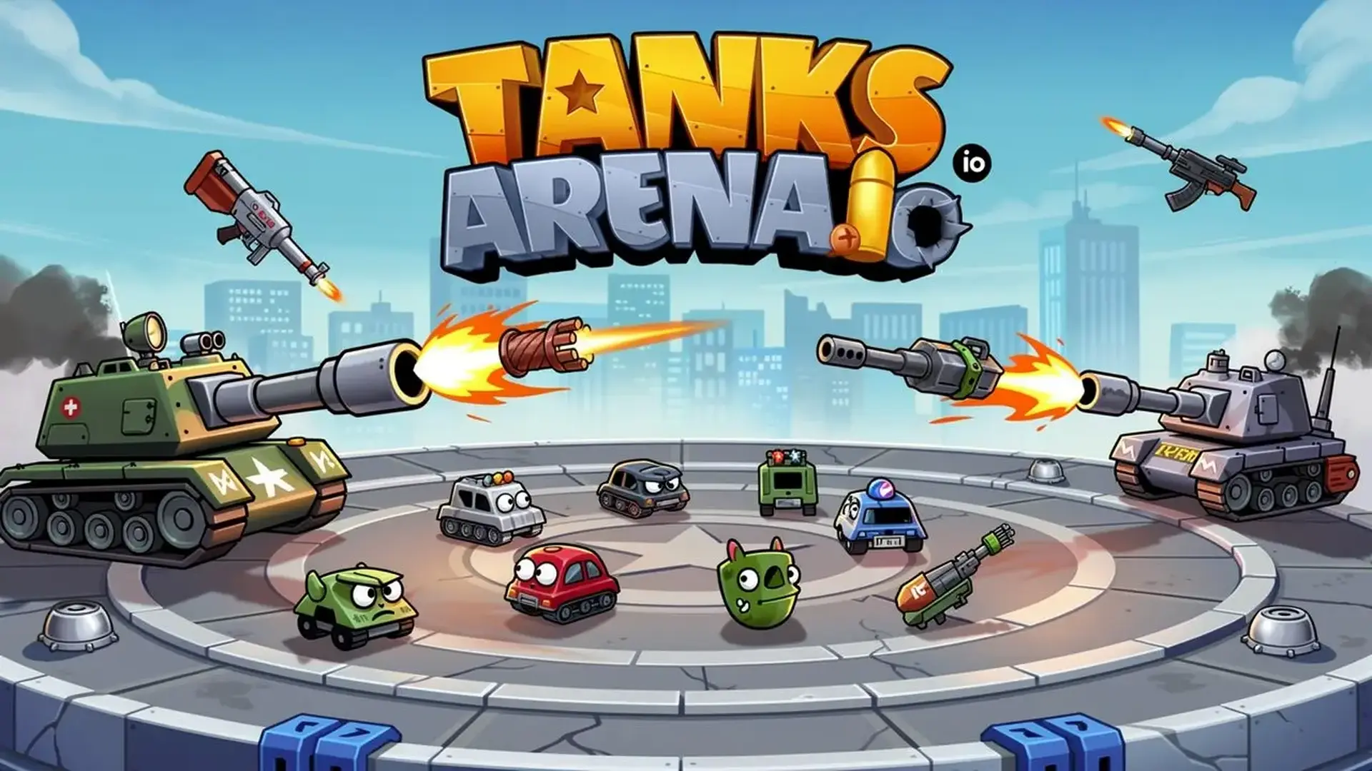 Tanks Arena io: Craft & Combat - Batallas tanques 1v1 juego