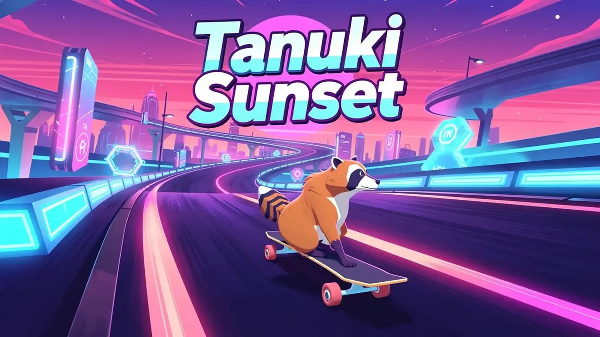 Tanuki Sunset - Simulador skate retro juego