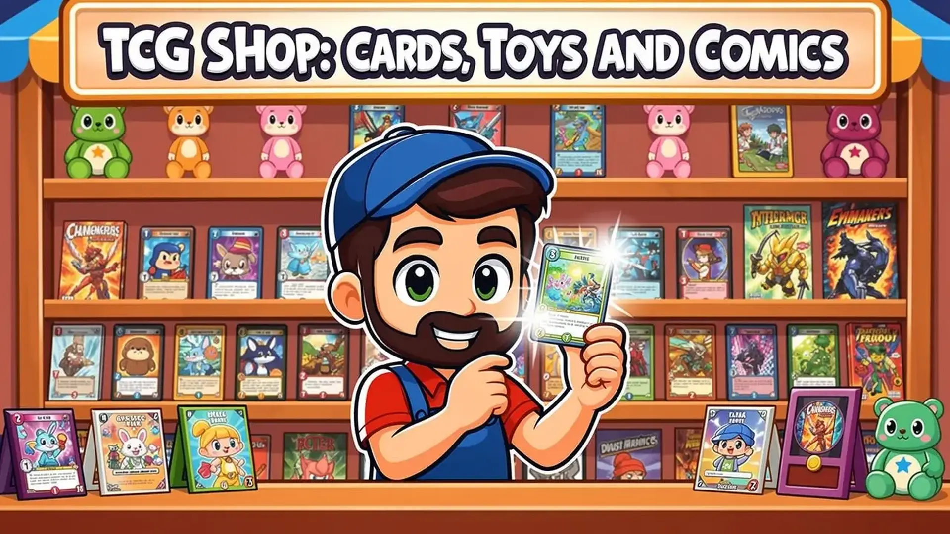 TCG Shop: Cards, Toys and Comics - management shop curating collectible cards game