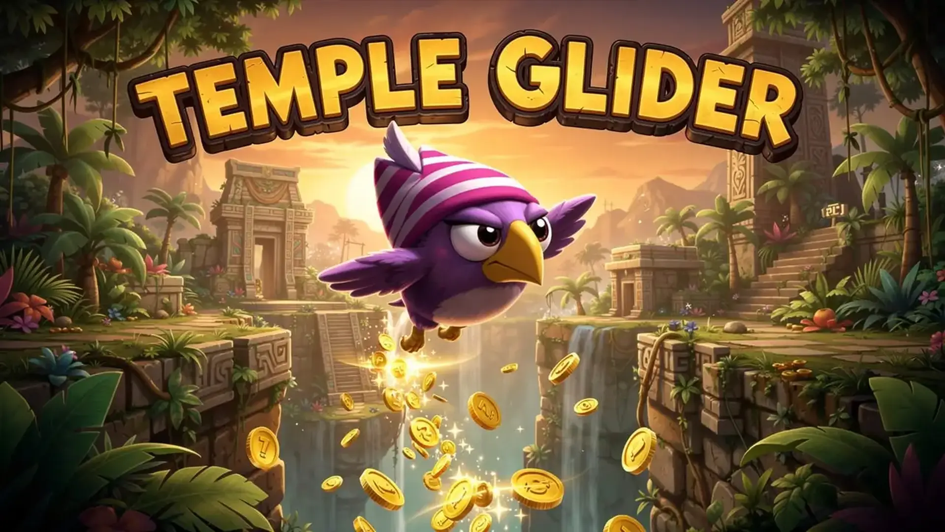 Temple Glider - 硬核复古飞行平台跳跃：穿梭埃及古墓，掌握物理机制，破解神秘机关！ 游戏