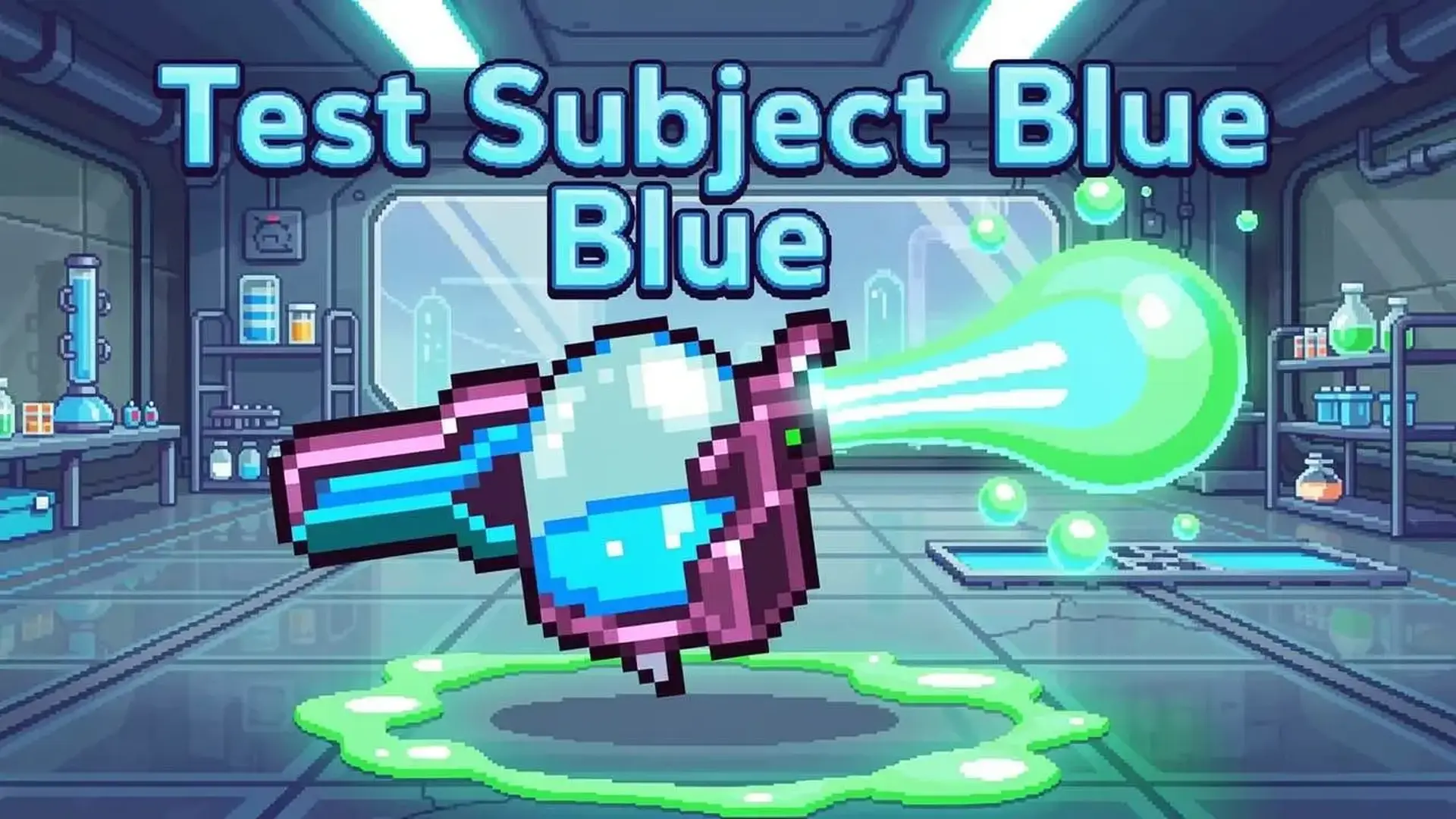 Test Subject Blue - 益智平台闯关神作：利用独特的传送门机制穿梭神秘实验室，避开致命化学危机，完美重现Nitrome经典物理解谜！ 游戏