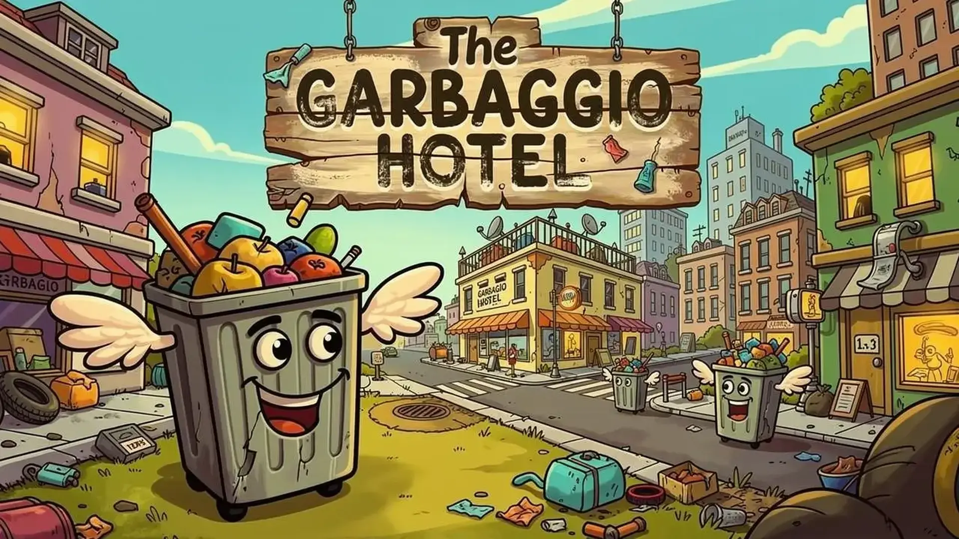 The Garbaggio Hotel - 放置大亨模拟：打造爆笑酒店帝国，翻新客房，管理奇葩客人，坐享被动收入！ 游戏