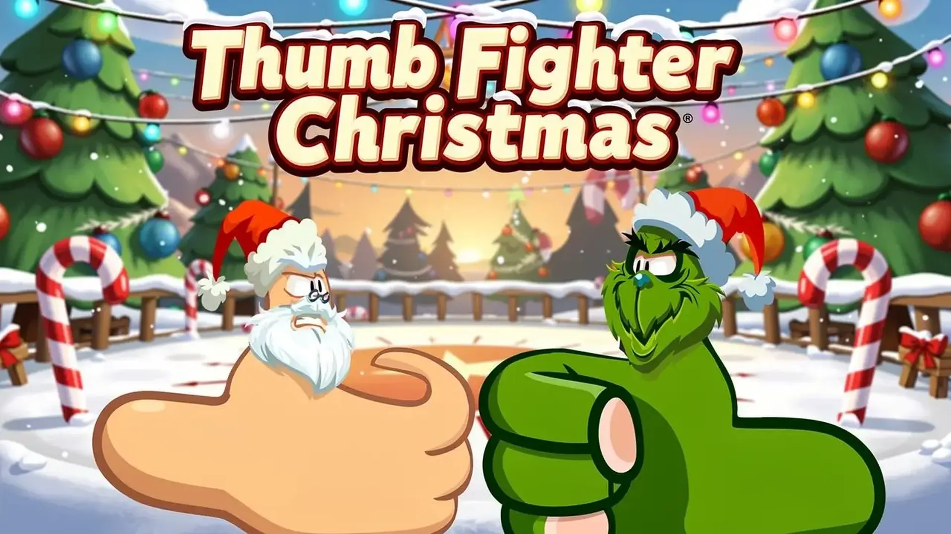 Thumb Fighter Christmas - لعبة قتال ممتعة
