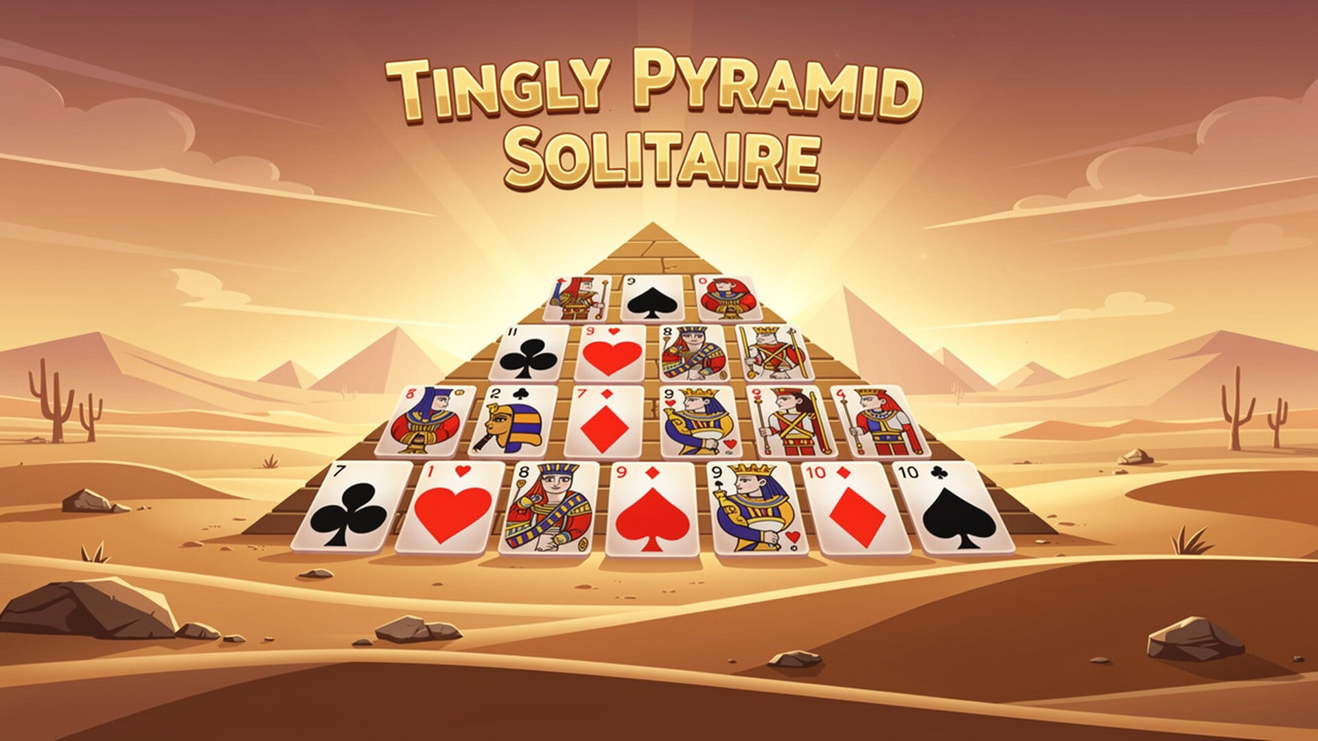 Tingly Pyramid Solitaire - Solitario Cartas Egipcio juego
