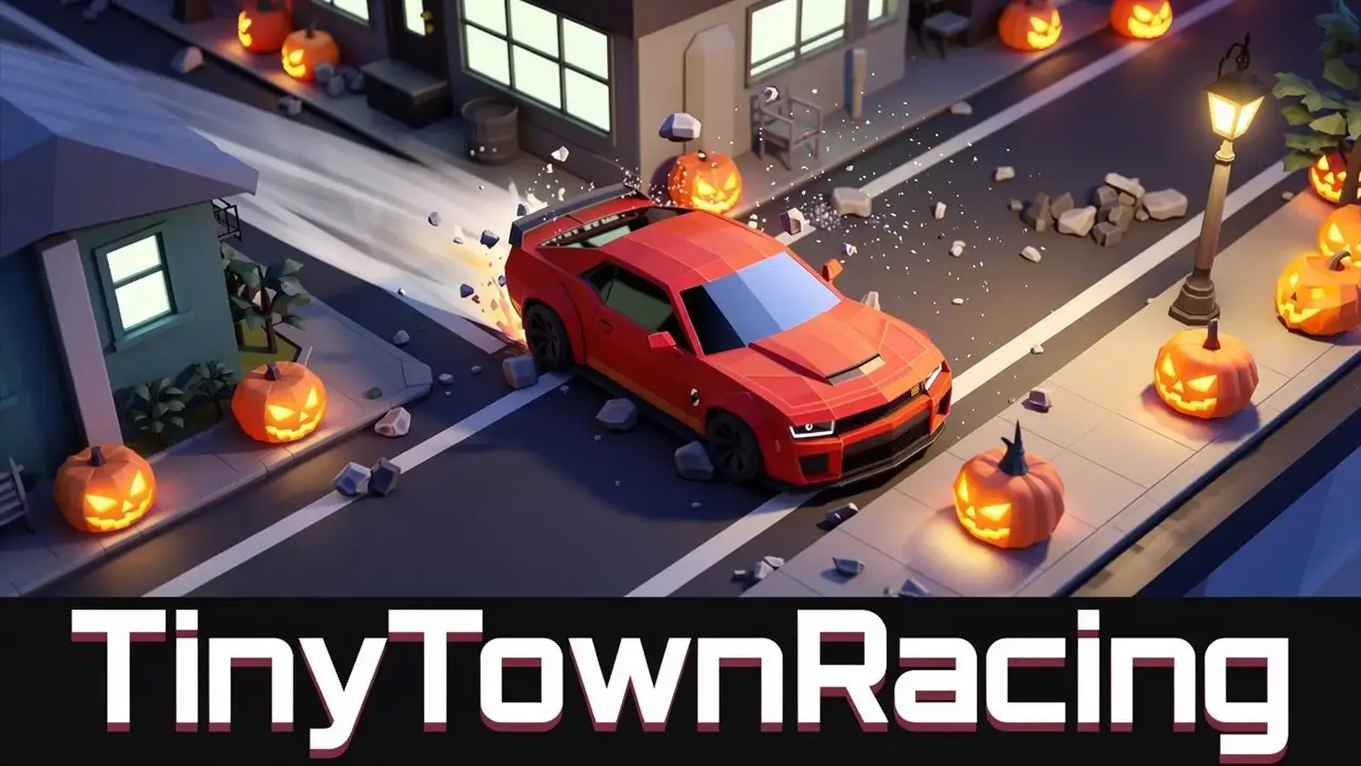 TinyTownRacing - 3D极速躲避赛车：在低多边形风格的小镇街道上疯狂冲刺，收集金币并解锁顶级超跑皮肤！ 游戏