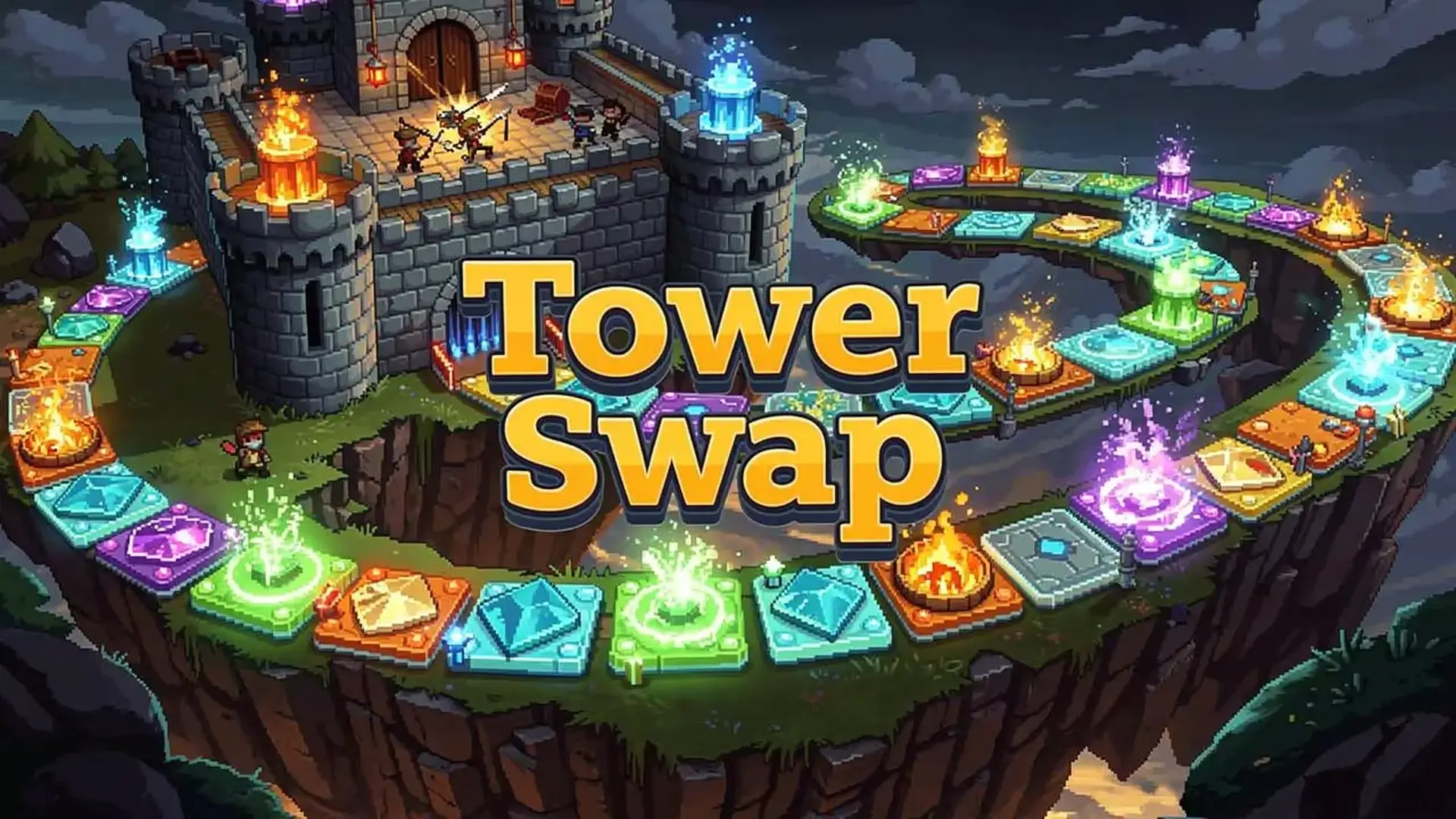 Tower Swap - Defensa Torres y Match-3 juego