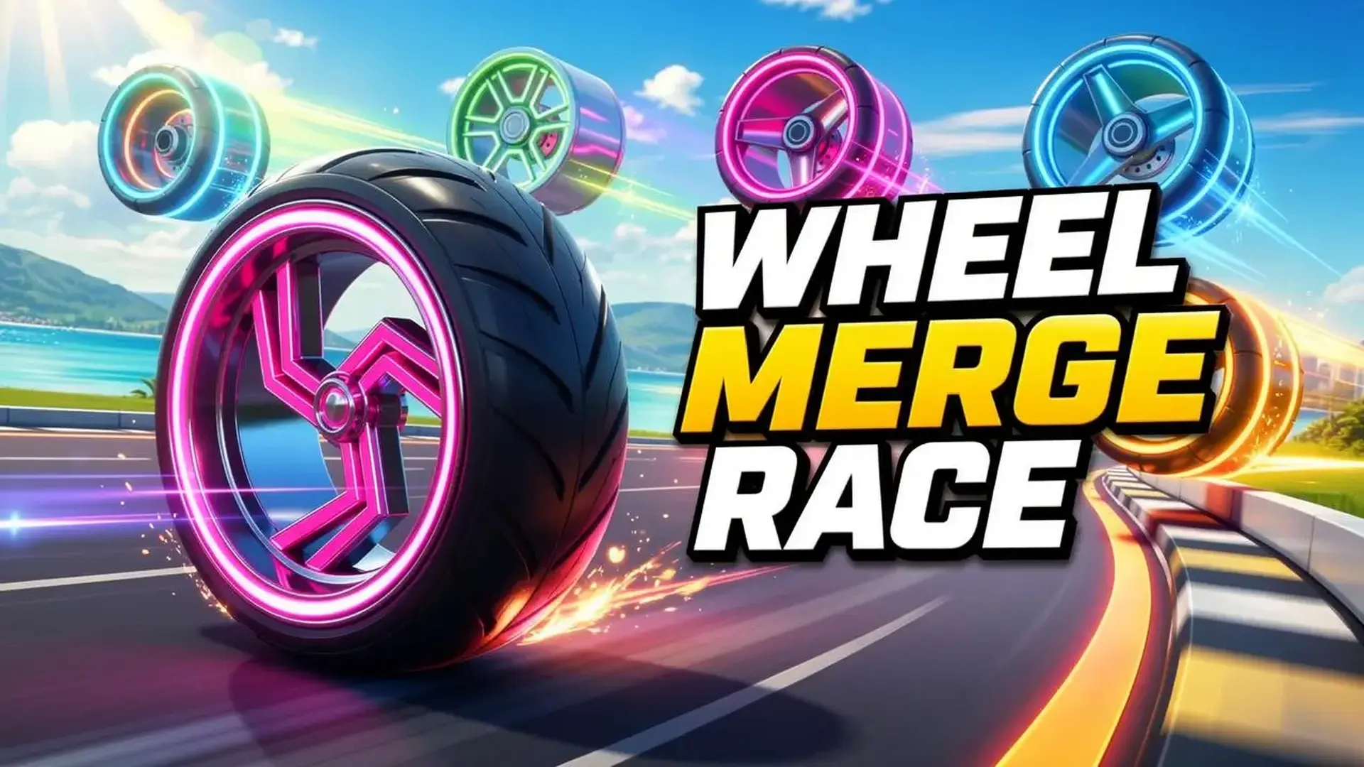 Wheel Merge Race - لعبة تحدي دمج العجلات