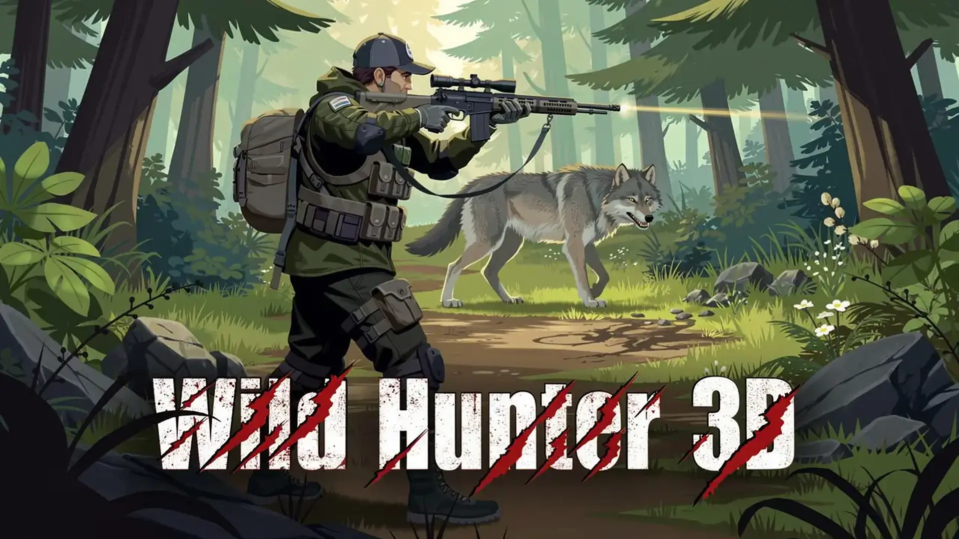 Wild Hunter 3D - Caça FPS realista jogo