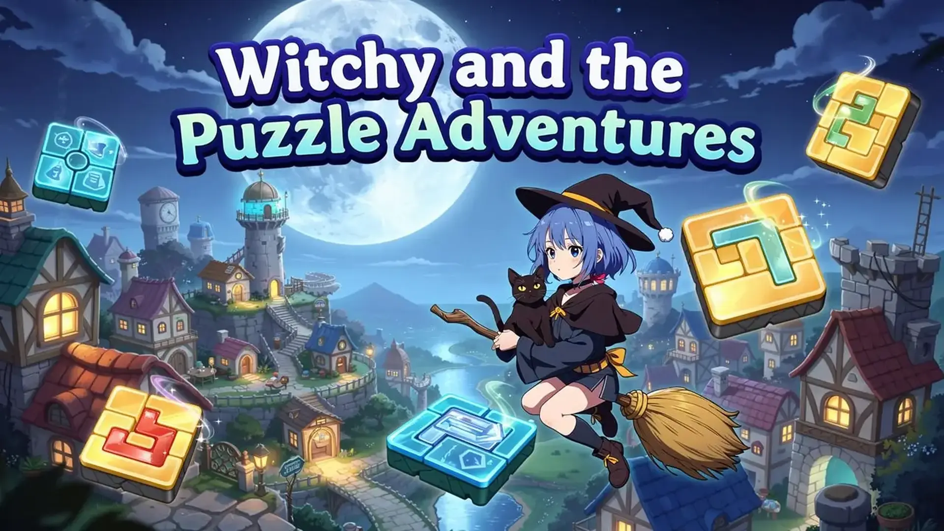 Witchy and the Puzzle Adventures - カードの順序と多彩なギミックを操り猫を救え！60ステージの難問に挑むロジックパズルアドベンチャー ゲーム