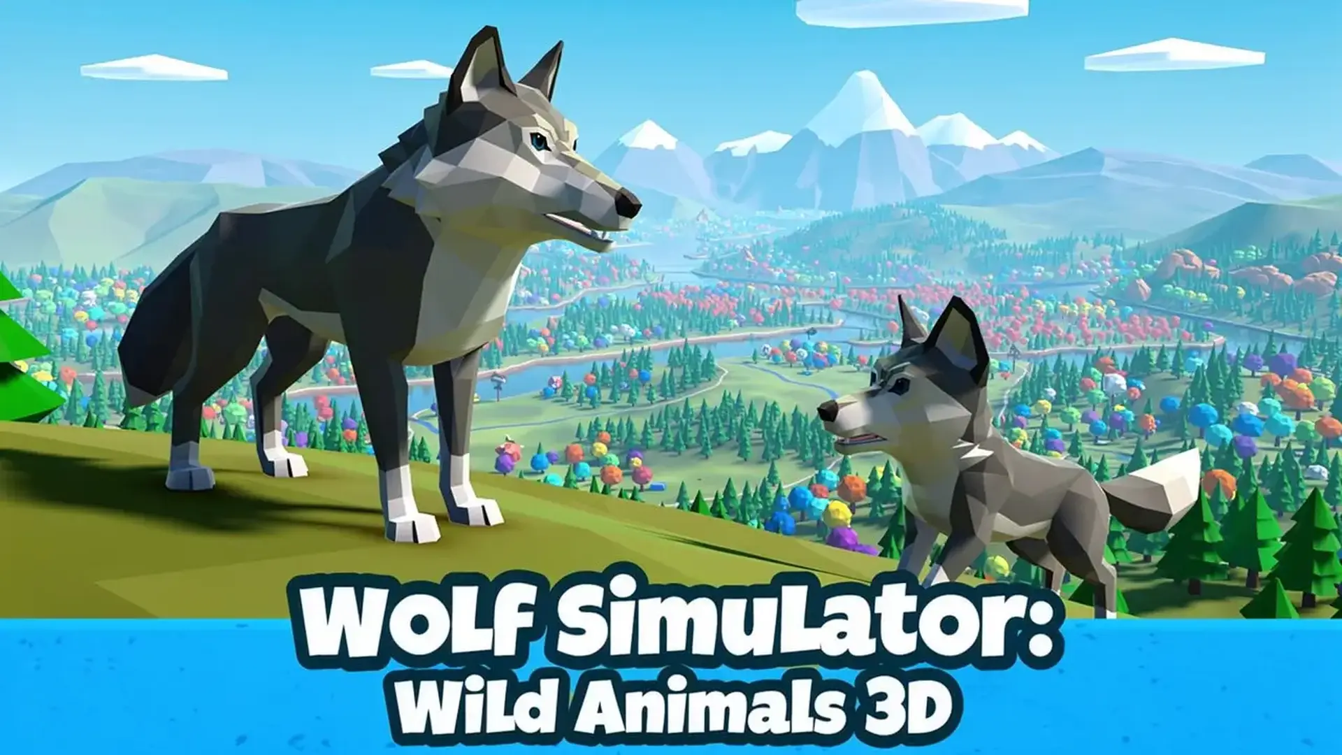 Wolf Simulator: Wild Animals 3D - Simulador Sobrevivência jogo