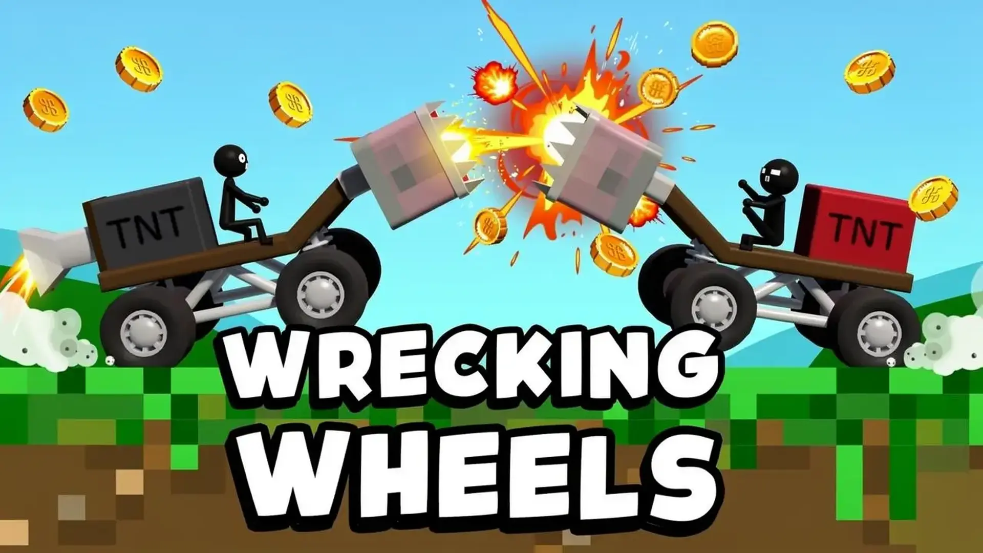 Wrecking Wheels - Песочница Разрушений игра