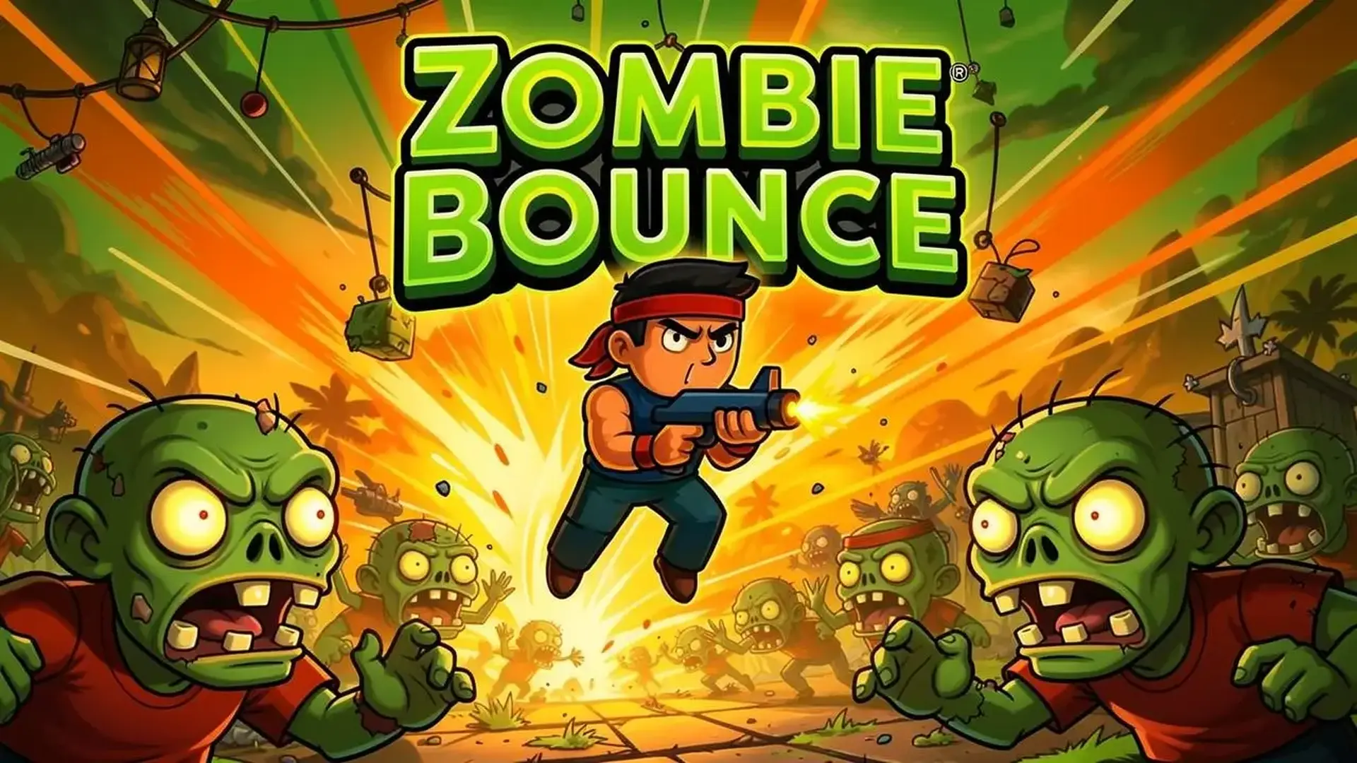 Zombie Bounce - Shooter física con rebotes juego