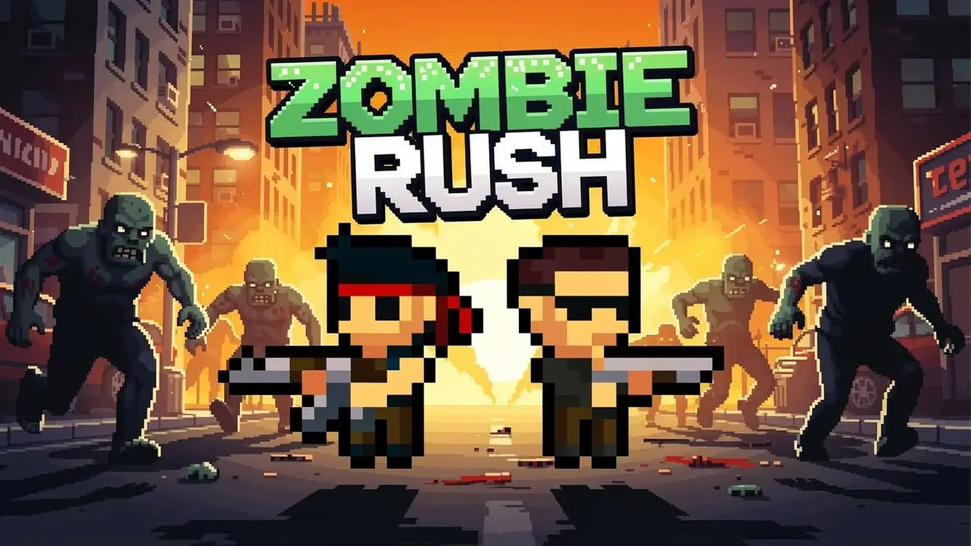 Zombie Rush - Shooter Roguelike juego