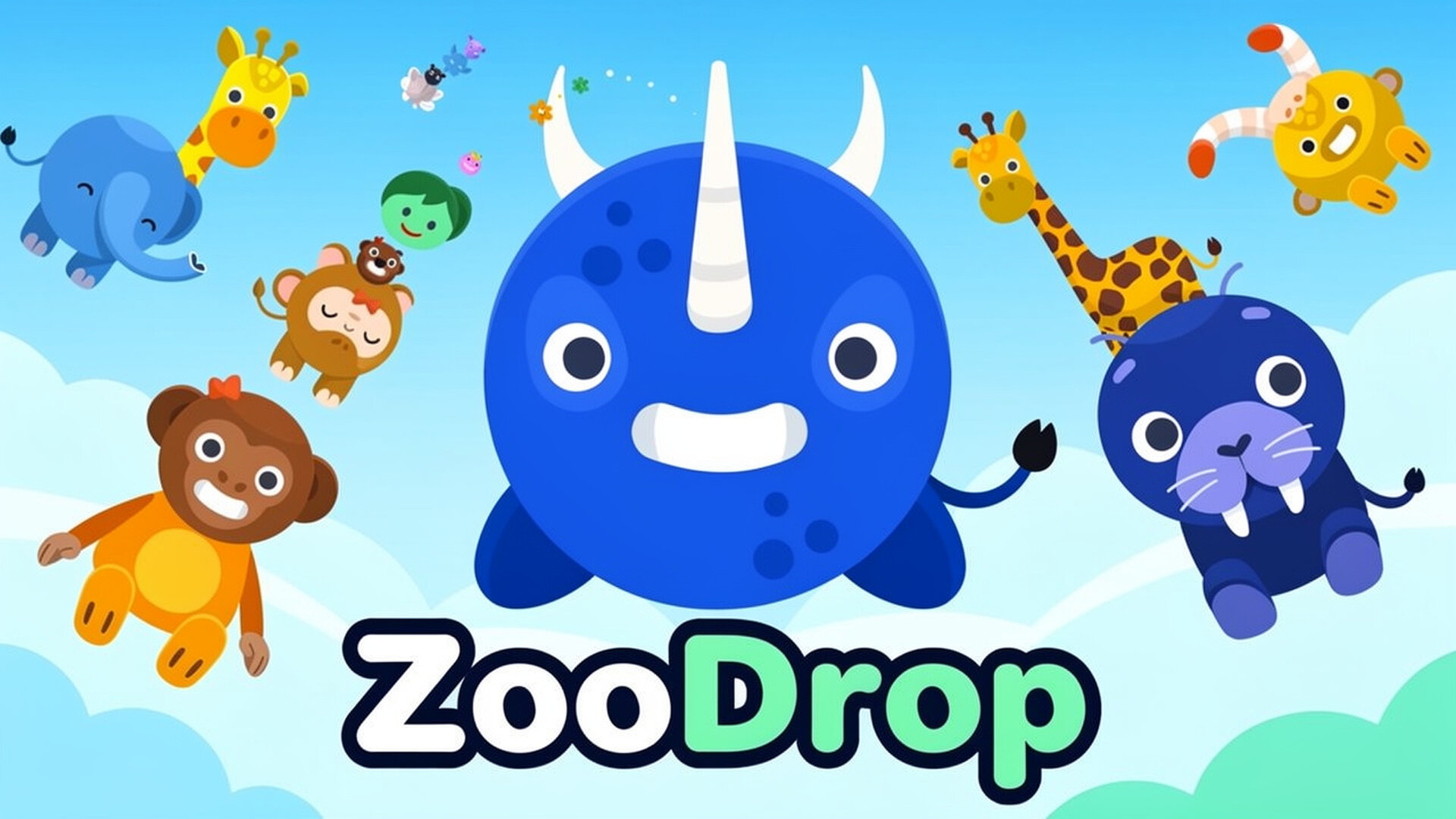 ZooDrop - 创意物理合成益智游戏，精准投掷可爱动物，挑战极限叠加的解压快感，冲刺全球高分榜！ 游戏